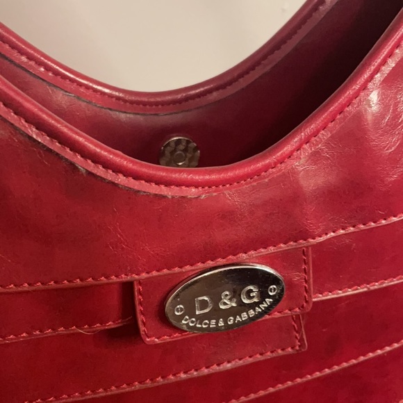 RARE Dolce & Gabbana Red Maroon Layered Handbag - Picture 13 of 13